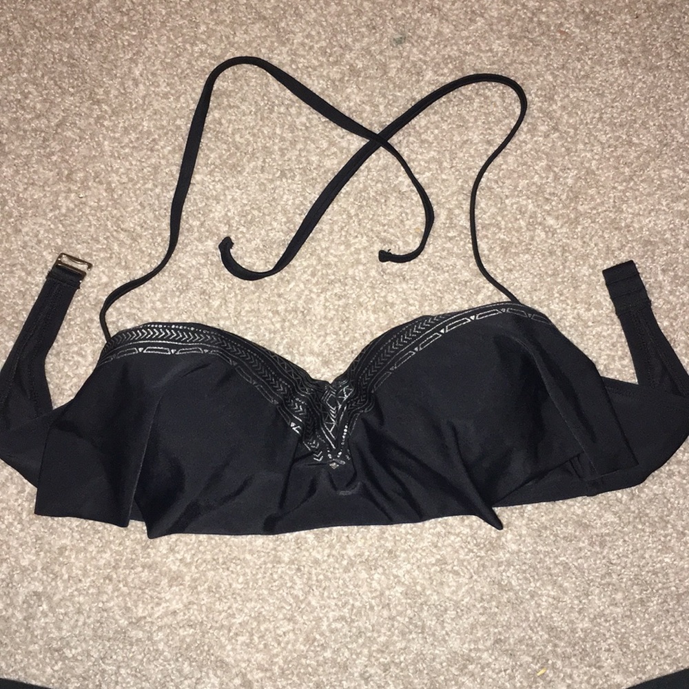 Black bathing suit top